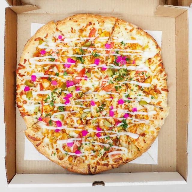 Chicken Shawarma Pizza.