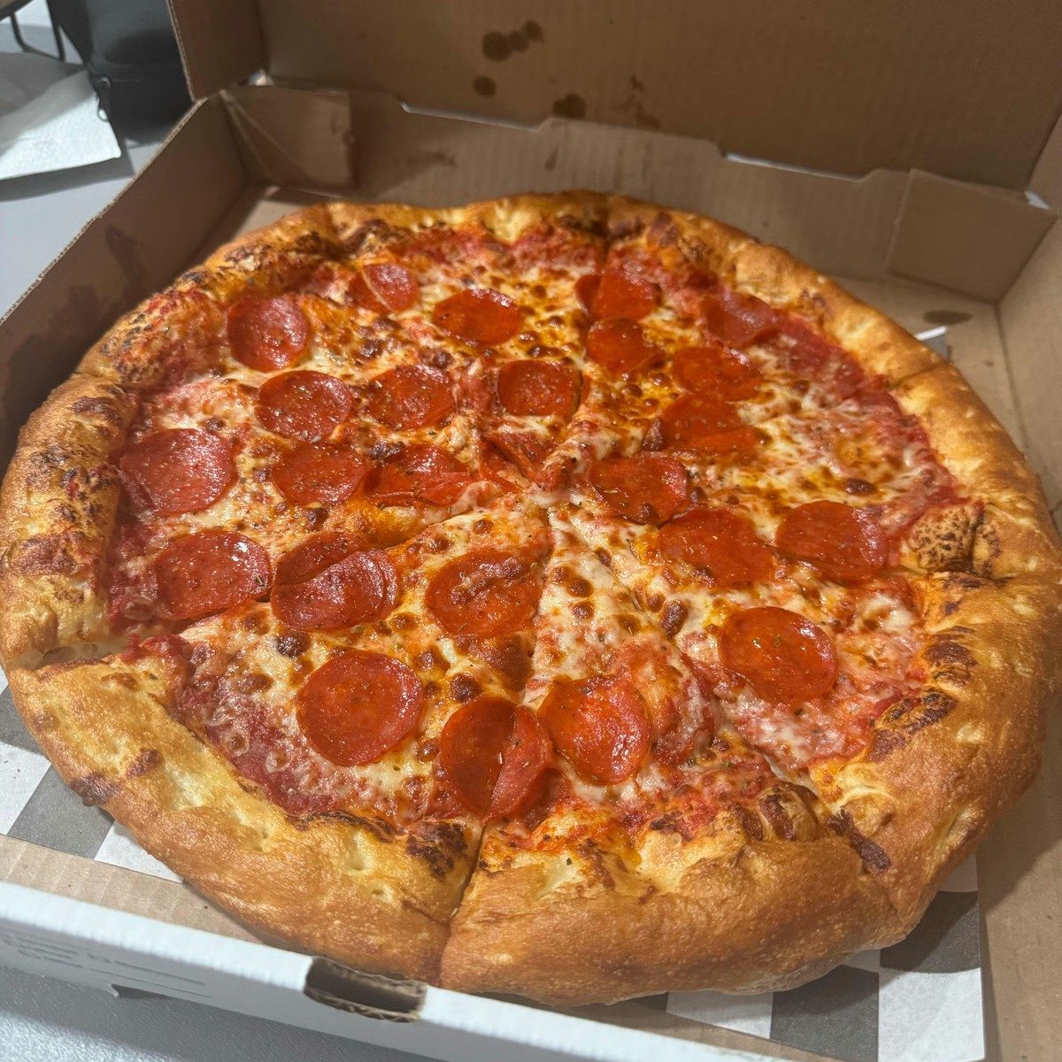 One Topping Pizza.