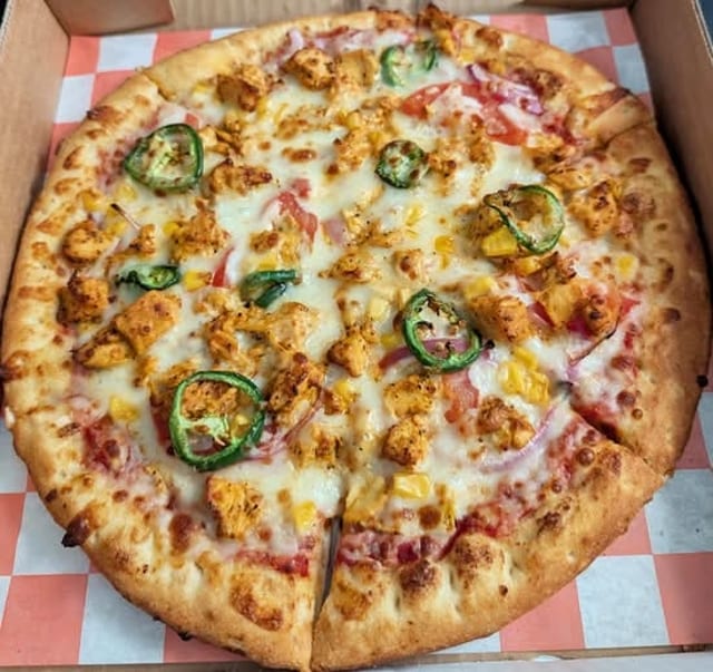 Chicken Tikka Pizza.